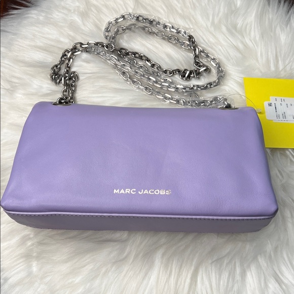 Marc Jacobs The Dual Chain Strap Mini Bag Purple Shoulder Bag, Dust Bag NWT - Picture 4 of 17